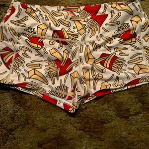 Feed Me Fight Me French fry shorts